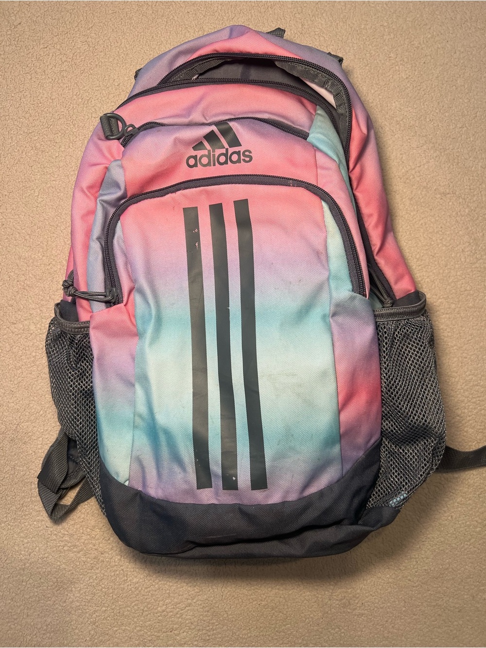 adidas Kids Pastel Pink & Teal Ombre Backpack